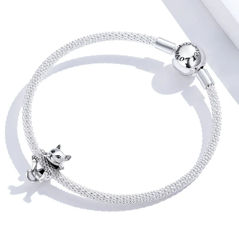 (image for) Pandora Style Cat Charm - BSC208 - View 2