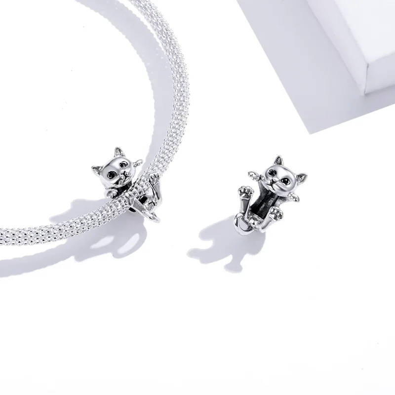 (image for) Pandora Style Cat Charm - BSC208 - View 3
