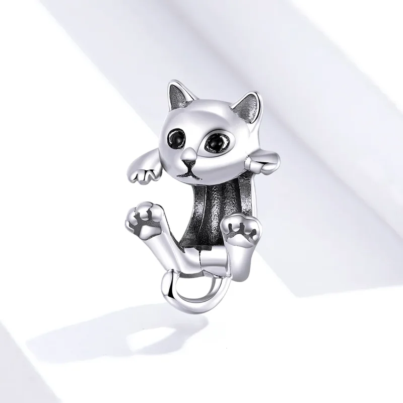 (image for) Pandora Style Cat Charm - BSC208 - View 4