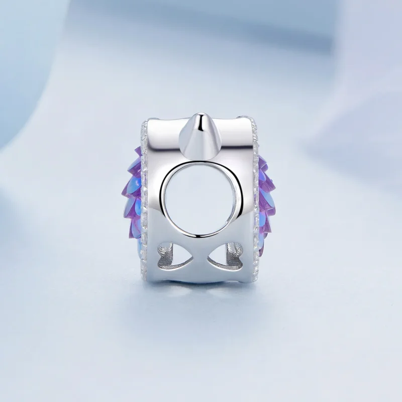 (image for) Pandora Style Cat Head Fish Scale Charm - BSC703 - View 3