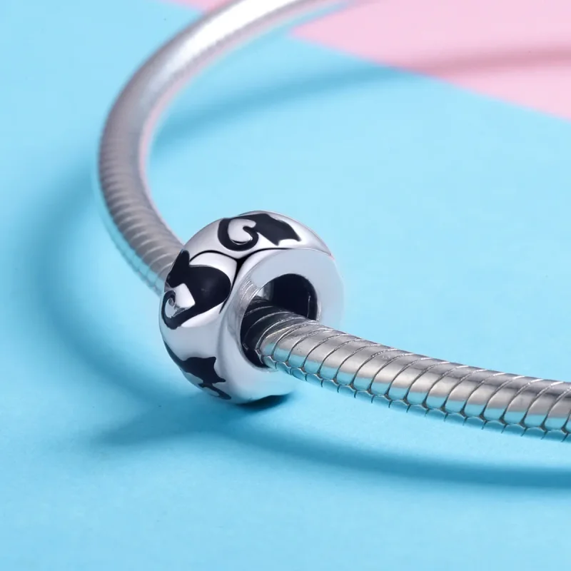 (image for) Pandora Style Cat Silhouette Charm - SCC825 - View 3