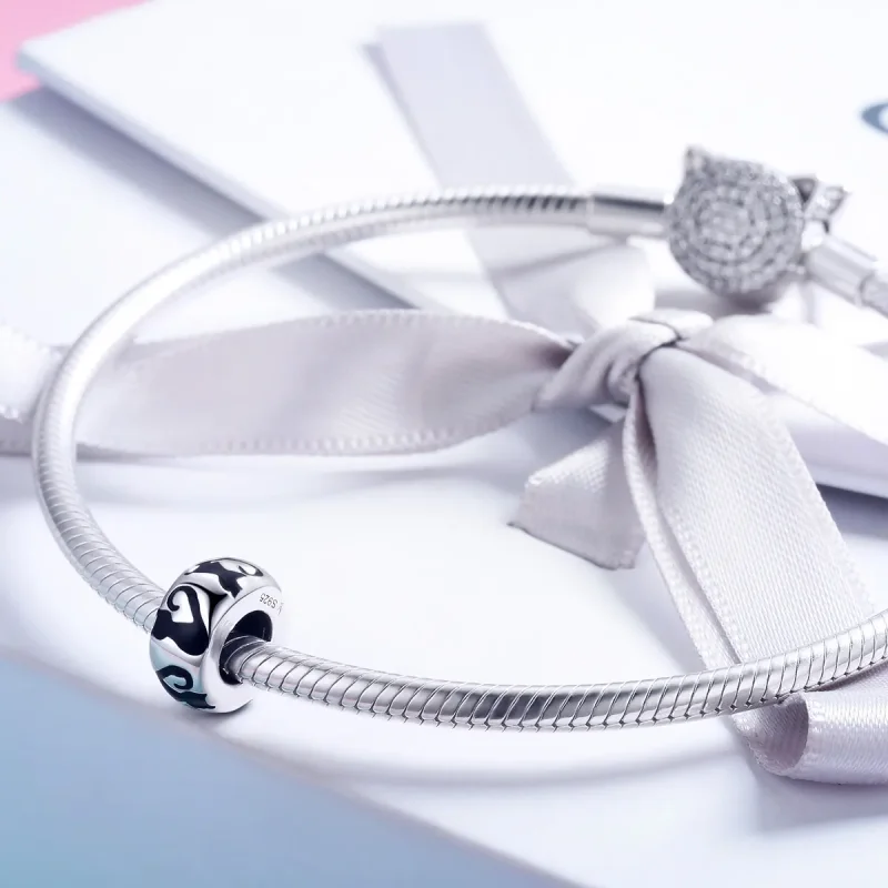 (image for) Pandora Style Cat Silhouette Charm - SCC825 - View 4