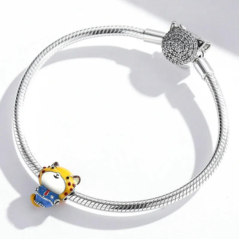 (image for) Pandora Style Cheetah Police Charm - SCC1962 - View 3
