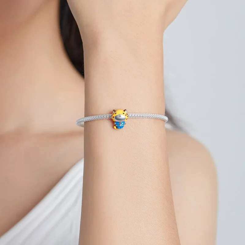 (image for) Pandora Style Cheetah Police Charm - SCC1962 - View 5