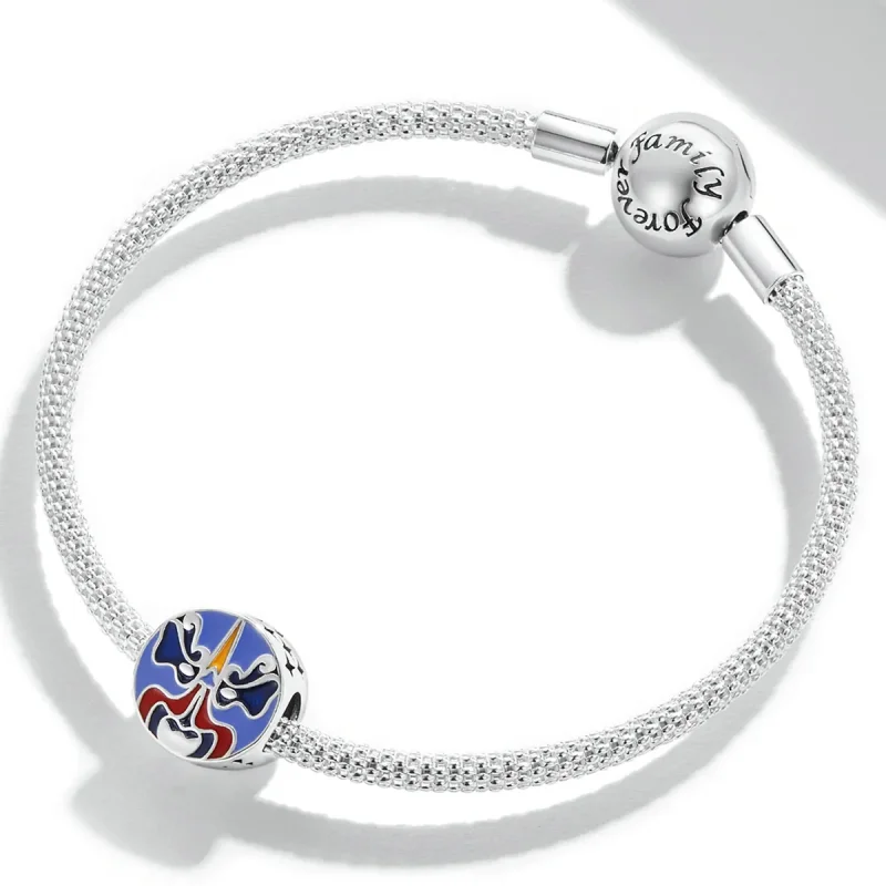 (image for) Pandora Style Chinese Opera Mask Charm - SCC2108 - View 3