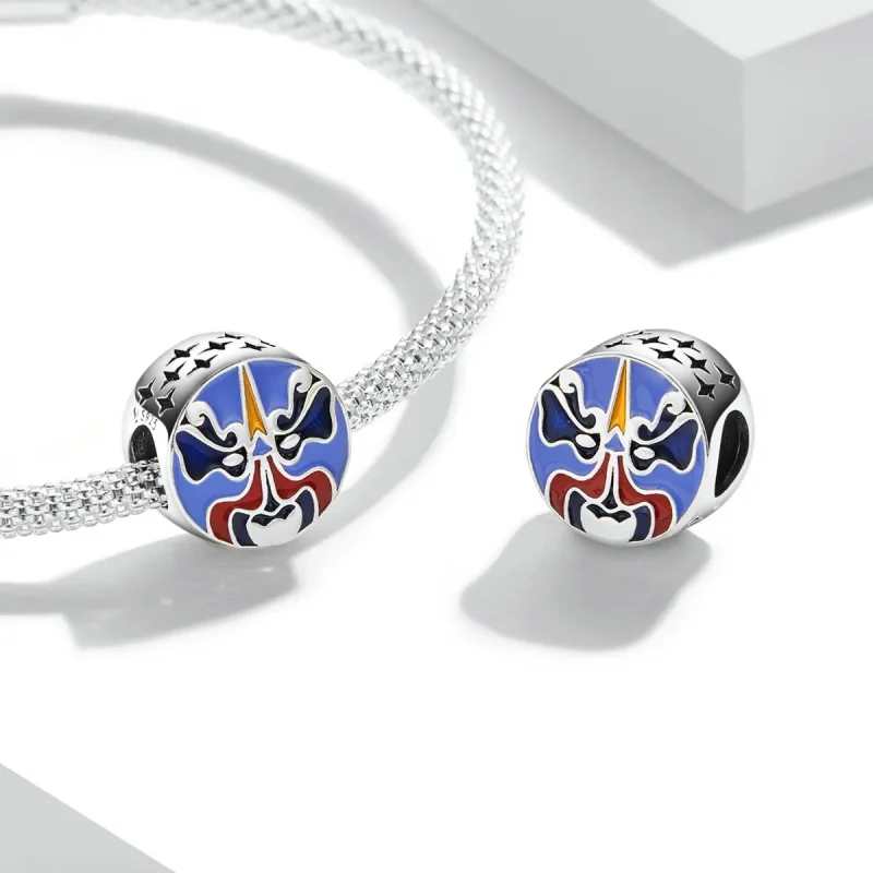 (image for) Pandora Style Chinese Opera Mask Charm - SCC2108 - View 4