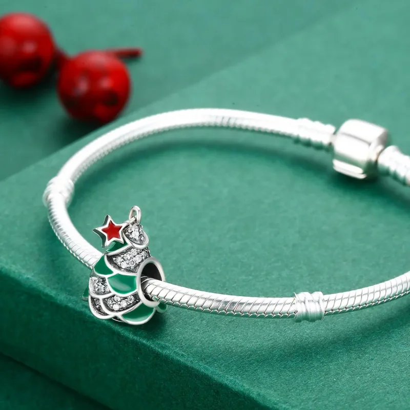 (image for) Pandora Style Christmas Tree Charm - SCC307 - View 5