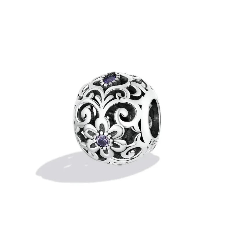 (image for) Pandora Style Classical Pattern Charm - SCC2183 - View 2