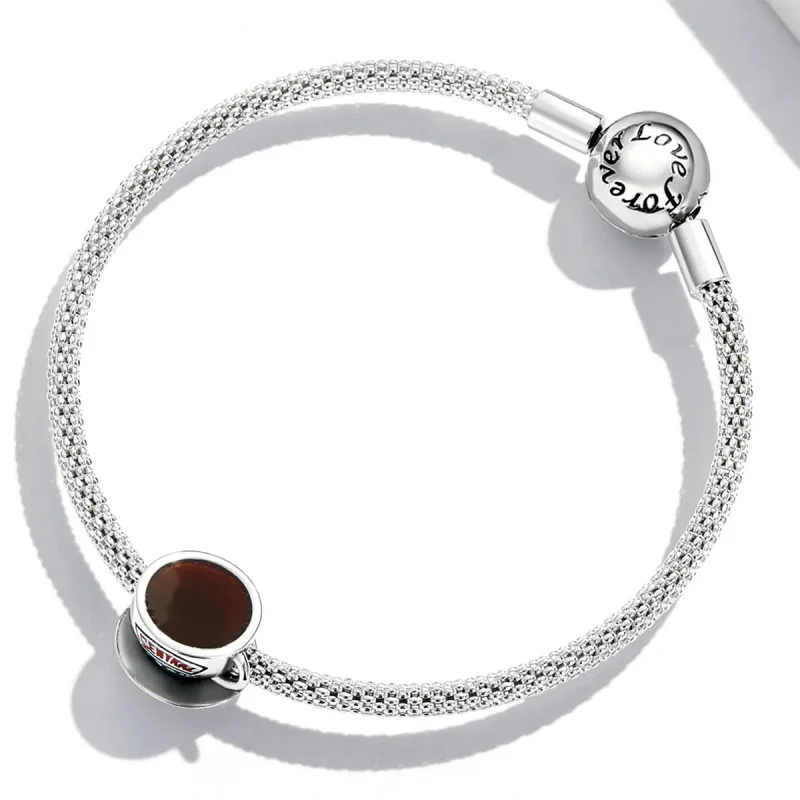 (image for) Pandora Style Coffee Cup Charm - SCC2164 - View 4