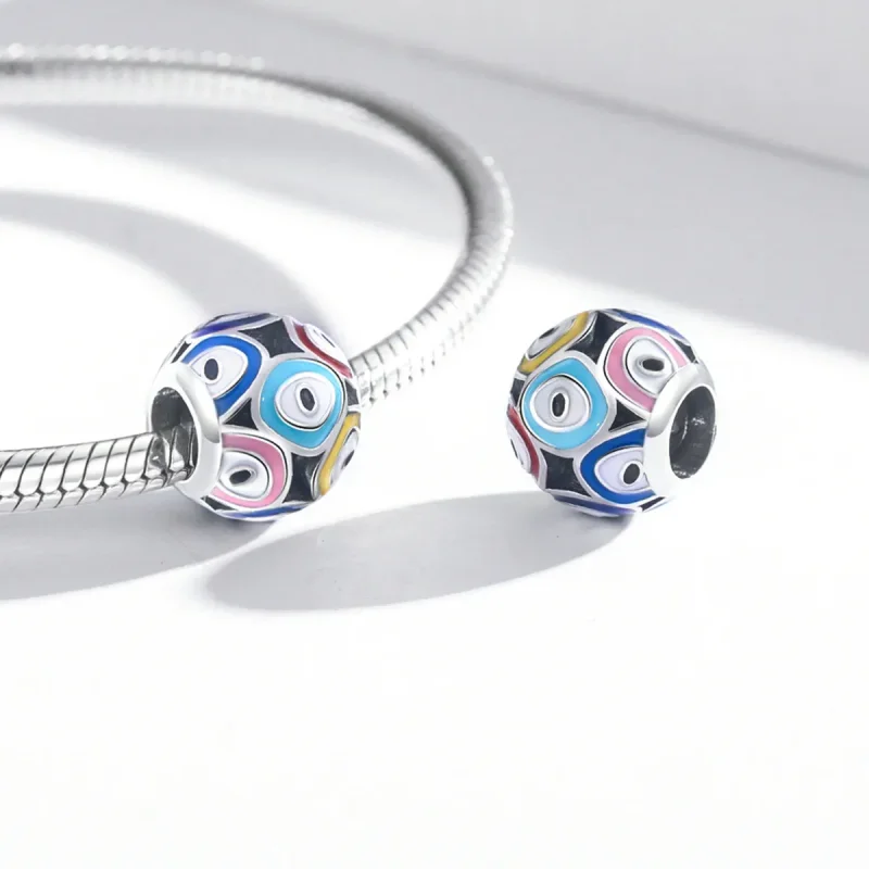 (image for) Pandora Style Colorful Devil Eye Charm - BSC585 - View 4