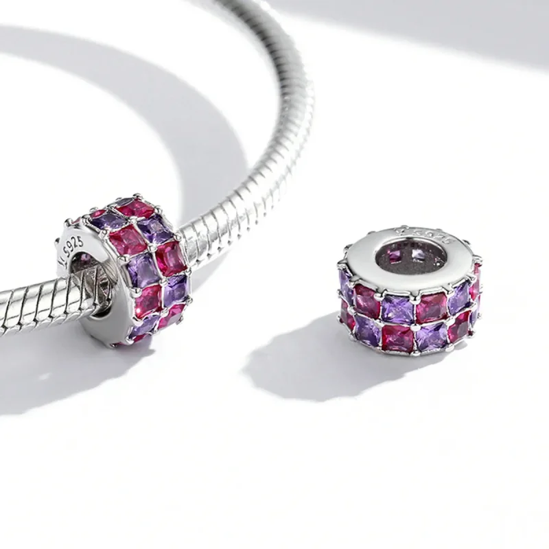 (image for) Pandora Style Colorful Spacer Charm - SCC1995 - View 3