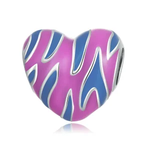(image for) Pandora Style Contrasting Color Love Charm - SCC2215