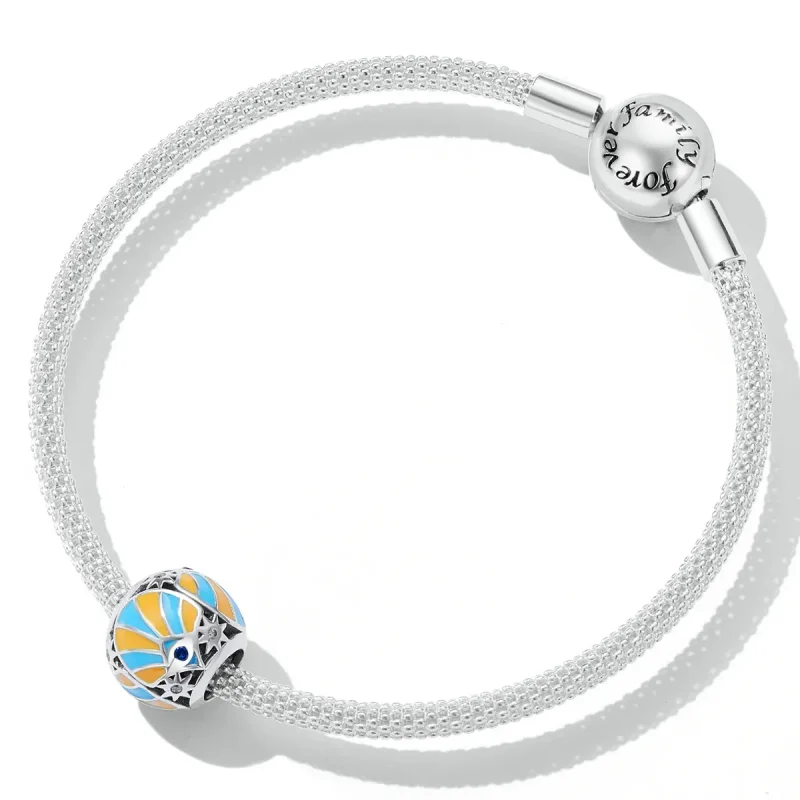 (image for) Pandora Style Contrasting Color of Mans Star Eyes Charm - SCC2201 - View 5