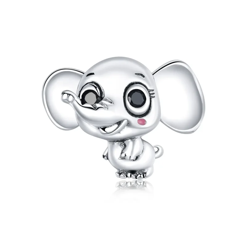 (image for) Pandora Style Cute Baby Elephant Charm - SCC1646