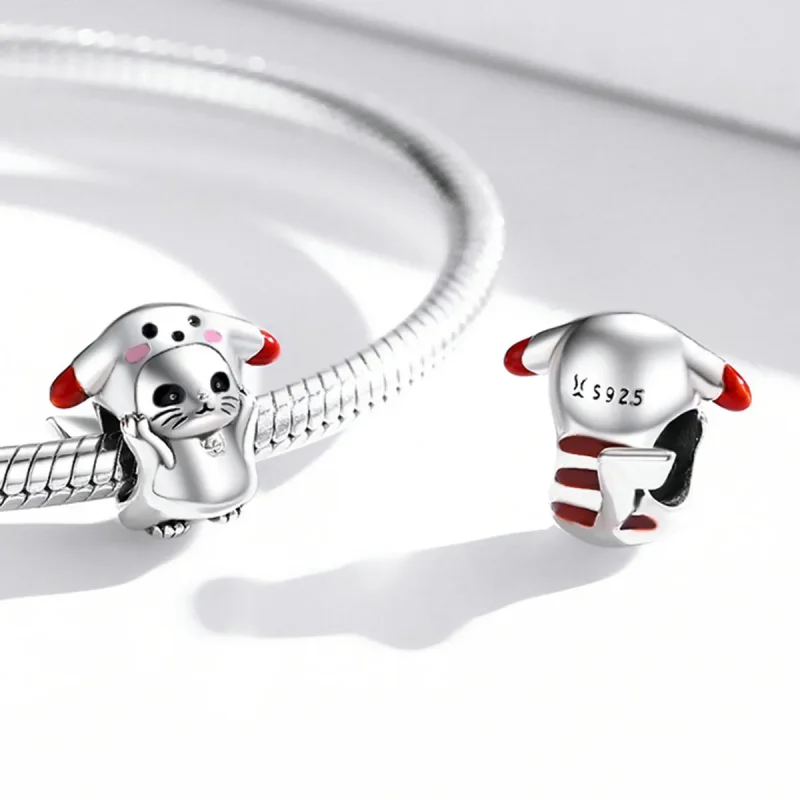(image for) Pandora Style Cute Cat Charm - SCC2011 - View 4