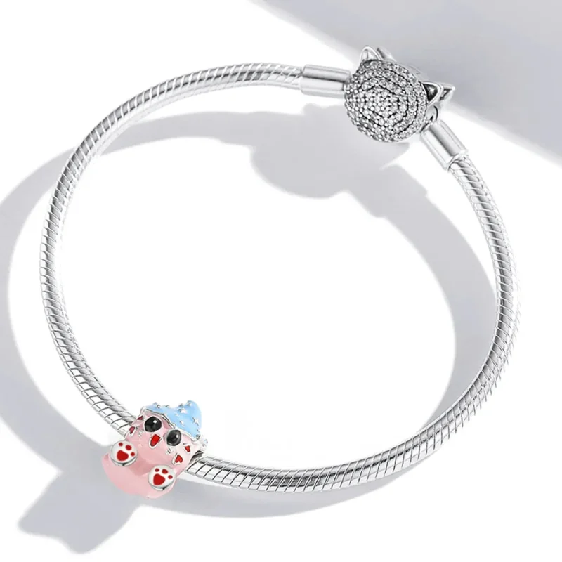 (image for) Pandora Style Cute Cat Doll Charm - SCC1939 - View 4