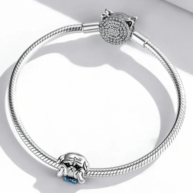 (image for) Pandora Style Cute Dog Fight Charm - SCC2009 - View 3