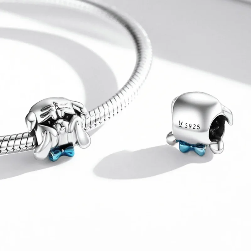 (image for) Pandora Style Cute Dog Fight Charm - SCC2009 - View 4