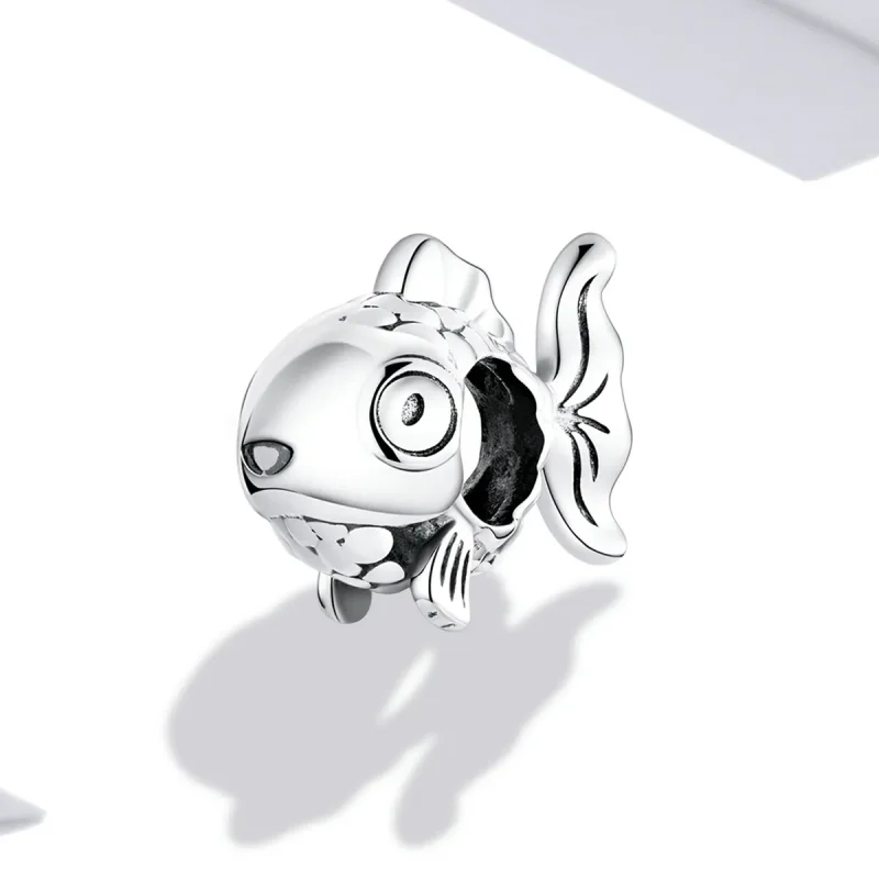 (image for) Pandora Style Cute Goldfish Charm - BSC543 - View 2
