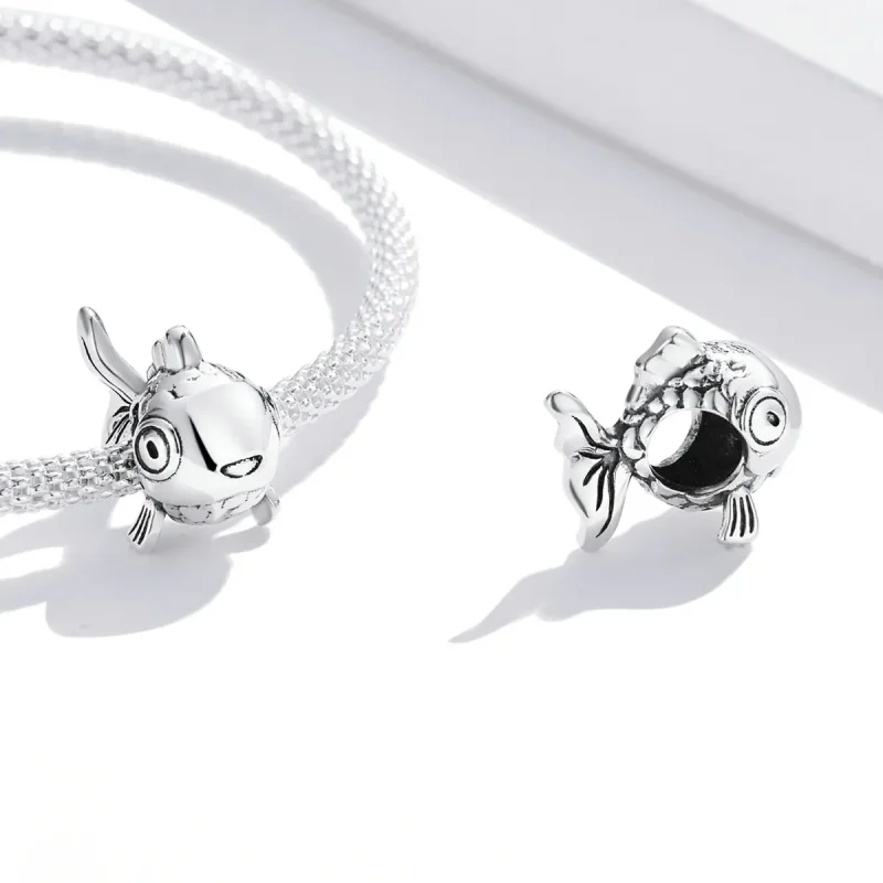 (image for) Pandora Style Cute Goldfish Charm - BSC543 - View 4