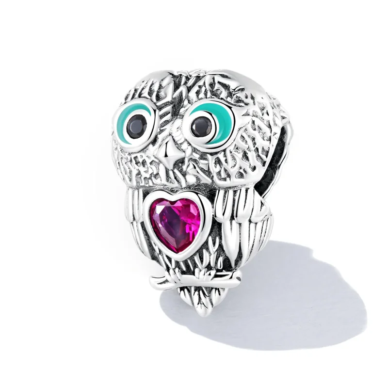 (image for) Pandora Style Cute Owl Charm - SCC2253 - View 2