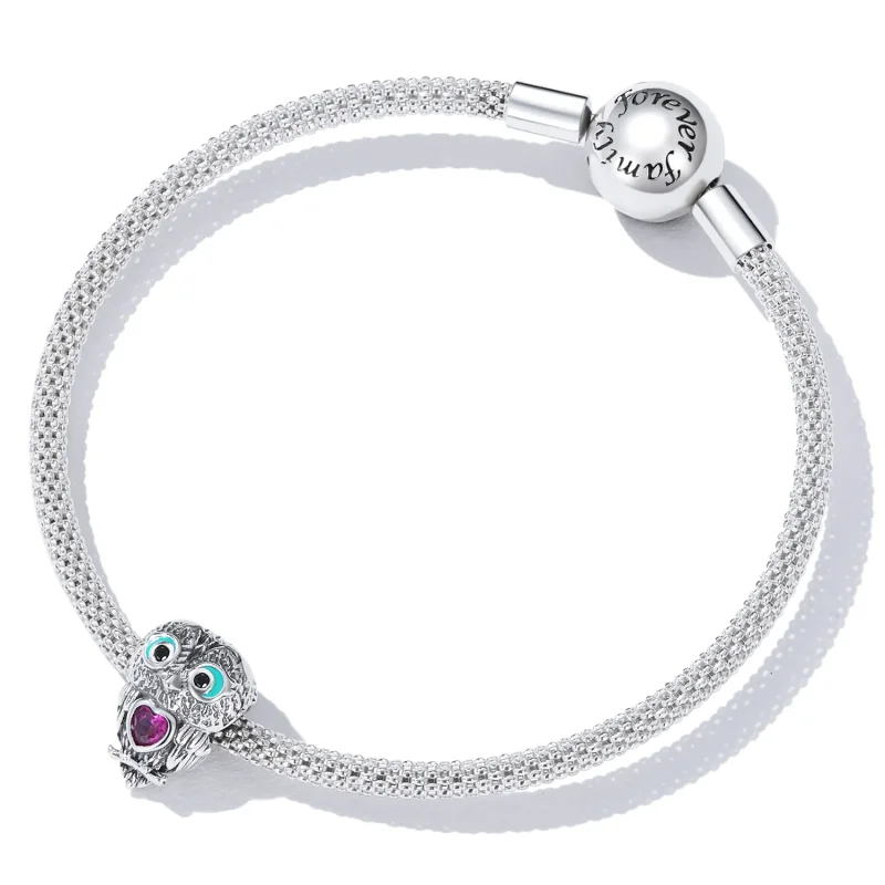 (image for) Pandora Style Cute Owl Charm - SCC2253 - View 5