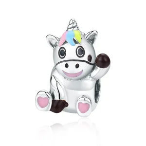 (image for) Pandora Style Cute Unicorn Charm - BSC041