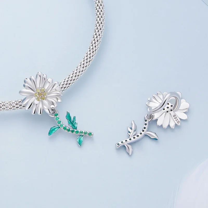 (image for) Pandora Style Daisy Charm - BSC648 - View 4