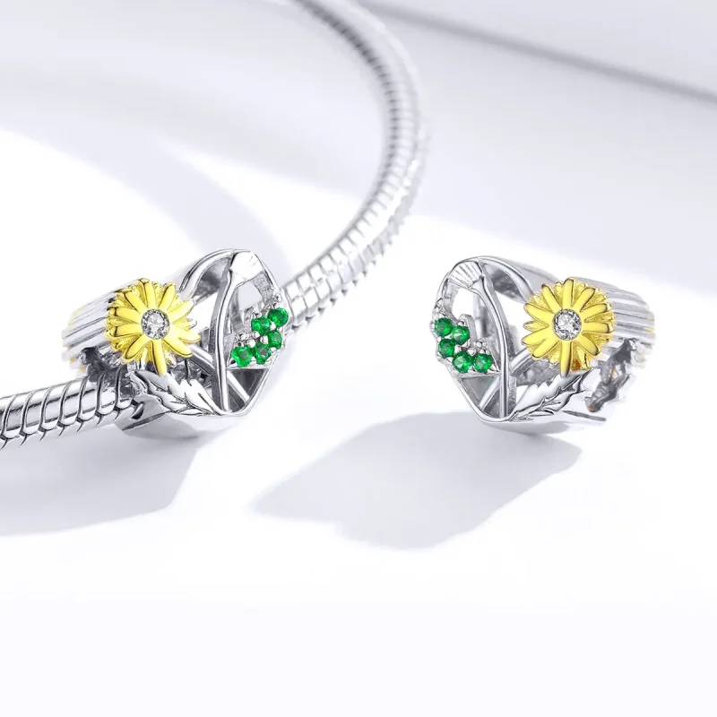 (image for) Pandora Style Daisy Story Charm - BSC284 - View 4