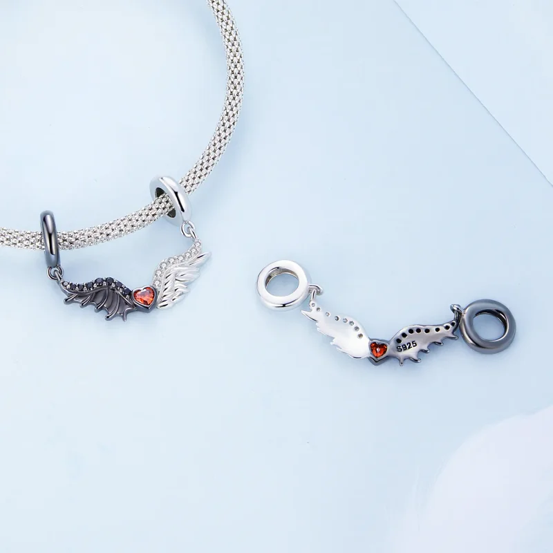 (image for) Pandora Style Devils and Angels Charm - BSC693 - View 4