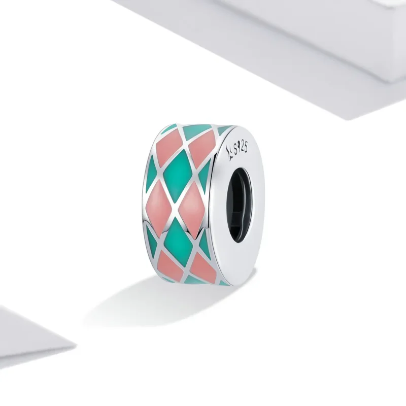 (image for) Pandora Style Diamond Lattice Charm - SCC2165 - View 2