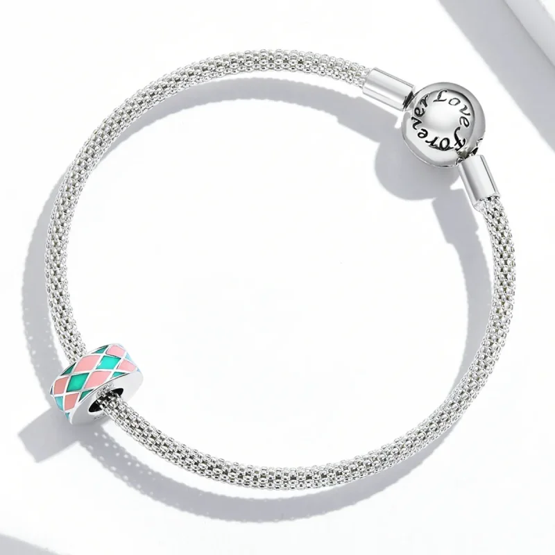 (image for) Pandora Style Diamond Lattice Charm - SCC2165 - View 3