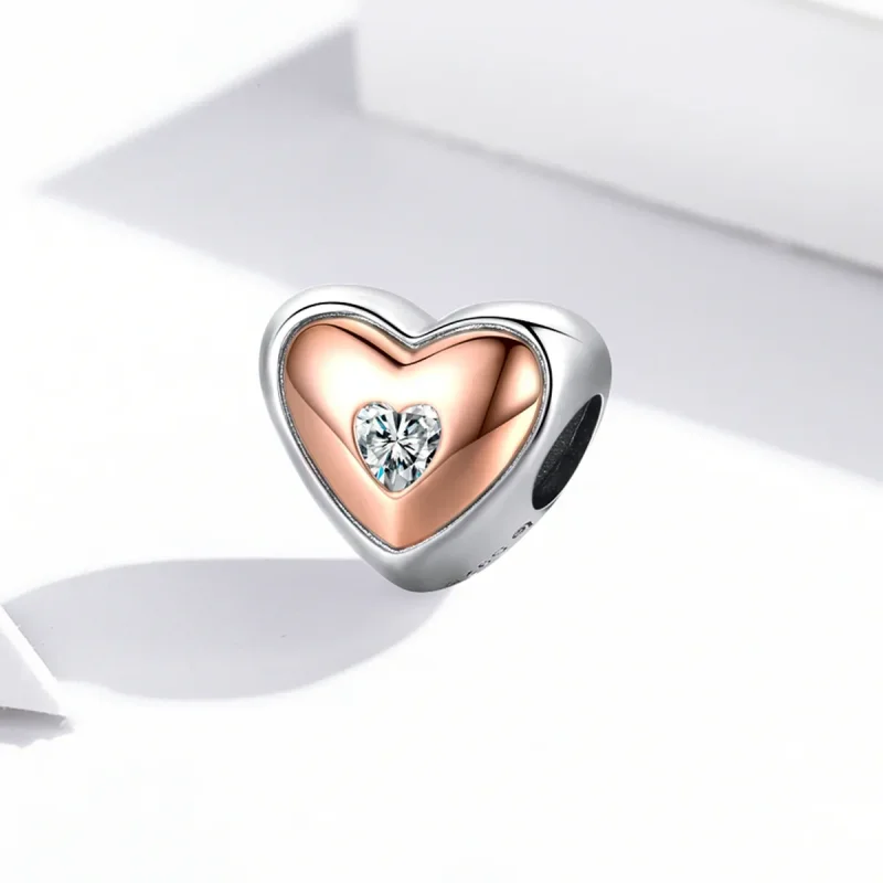 (image for) Pandora Style Double Color Love Charm - BSC566 - View 2