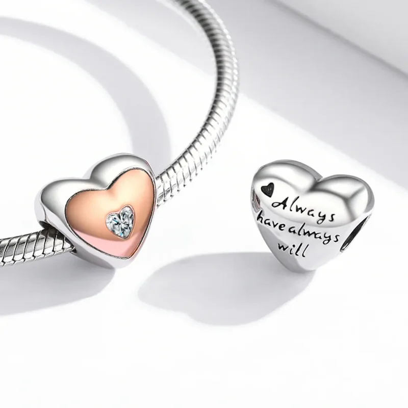 (image for) Pandora Style Double Color Love Charm - BSC566 - View 4