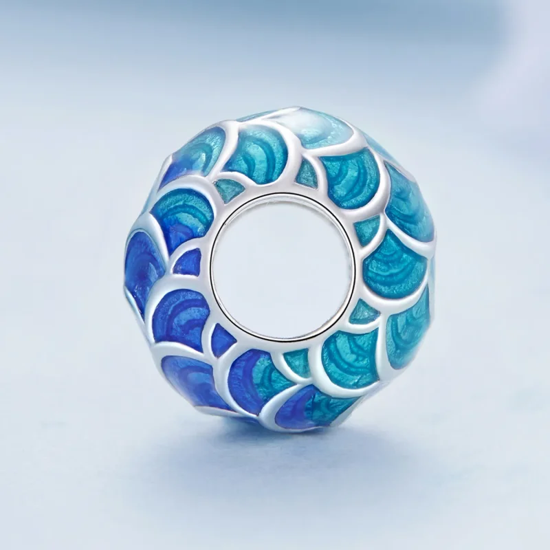 (image for) Pandora Style Dragon Scales Charm - BSC683 - View 3