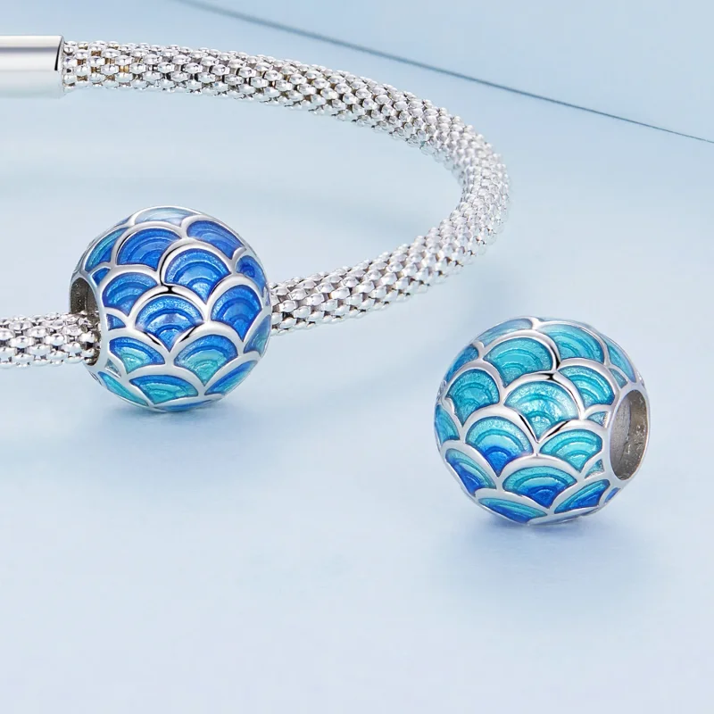 (image for) Pandora Style Dragon Scales Charm - BSC683 - View 4