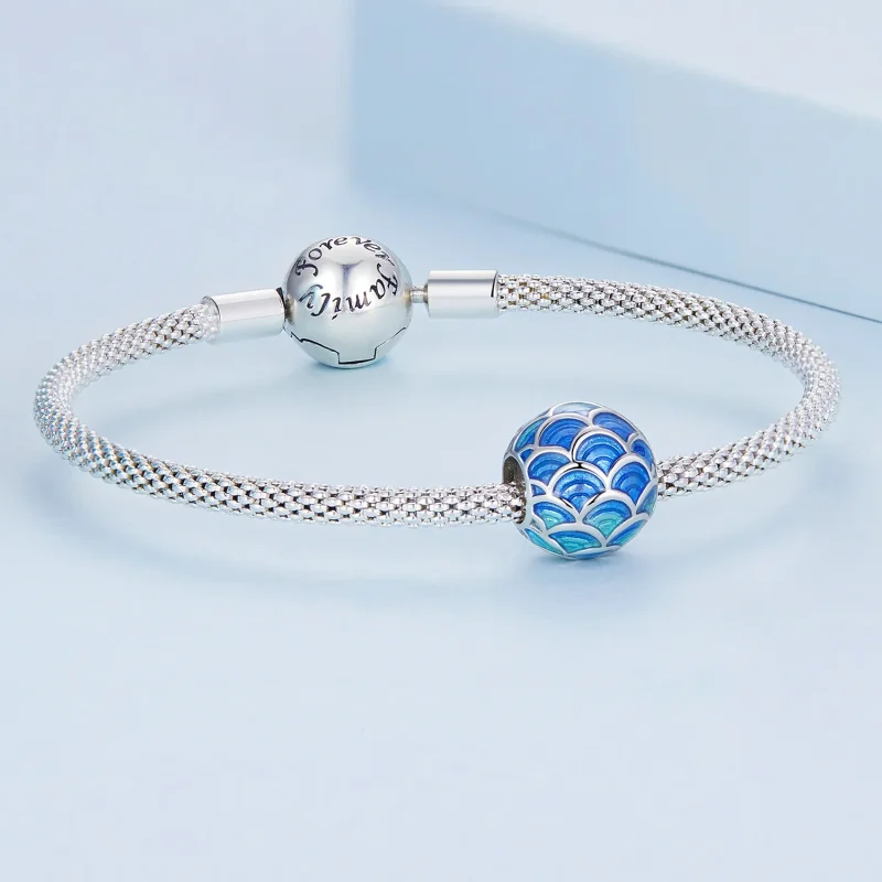 (image for) Pandora Style Dragon Scales Charm - BSC683 - View 5