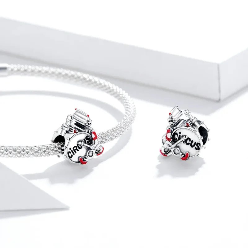 (image for) Pandora Style Drum Clown Charm - SCC1658 - View 4