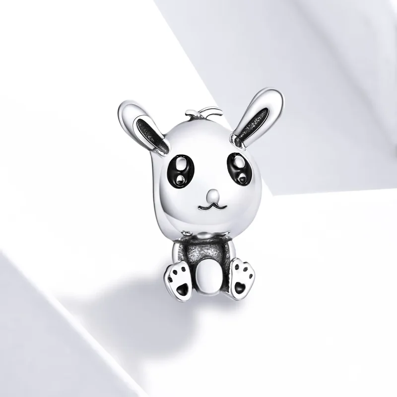 (image for) Pandora Style Easter Bunny Charm - SCC1467 - View 2