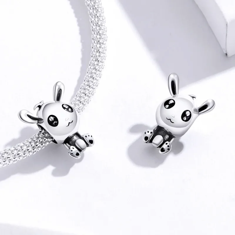 (image for) Pandora Style Easter Bunny Charm - SCC1467 - View 4