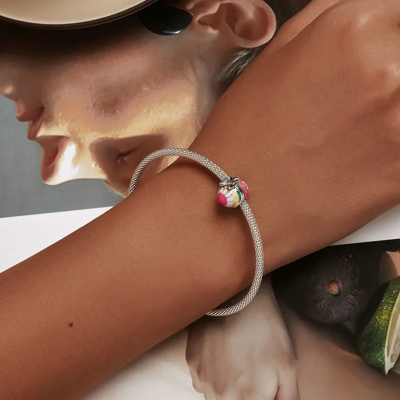 (image for) Pandora Style Easter Egg with Bow Charm - SCC2119 - View 6