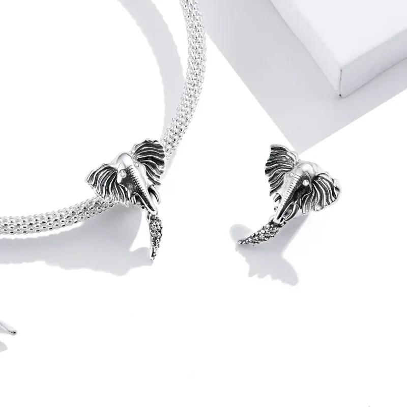 (image for) Pandora Style Elephant with Missing Teeth Charm - SCC1583 - View 3