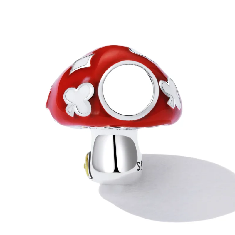 (image for) Pandora Style Exquisite Mushroom House Charm - SCC2246 - View 3