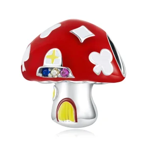 (image for) Pandora Style Exquisite Mushroom House Charm - SCC2246