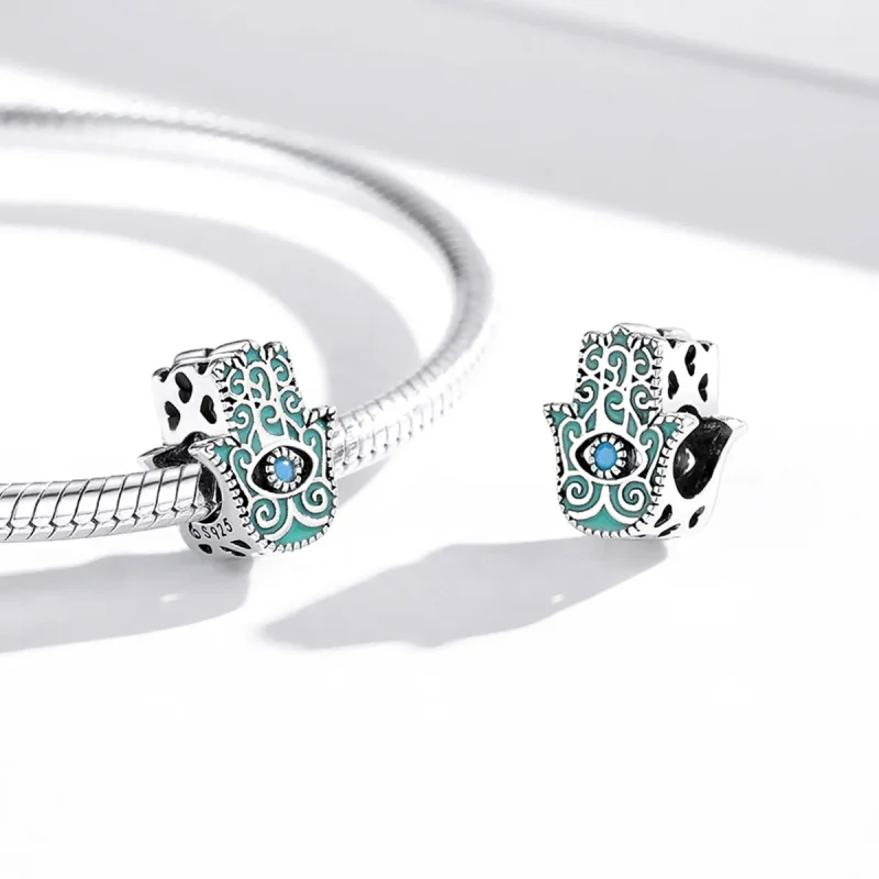 (image for) Pandora Style Eye of Fatima Charm - BSC510 - View 3
