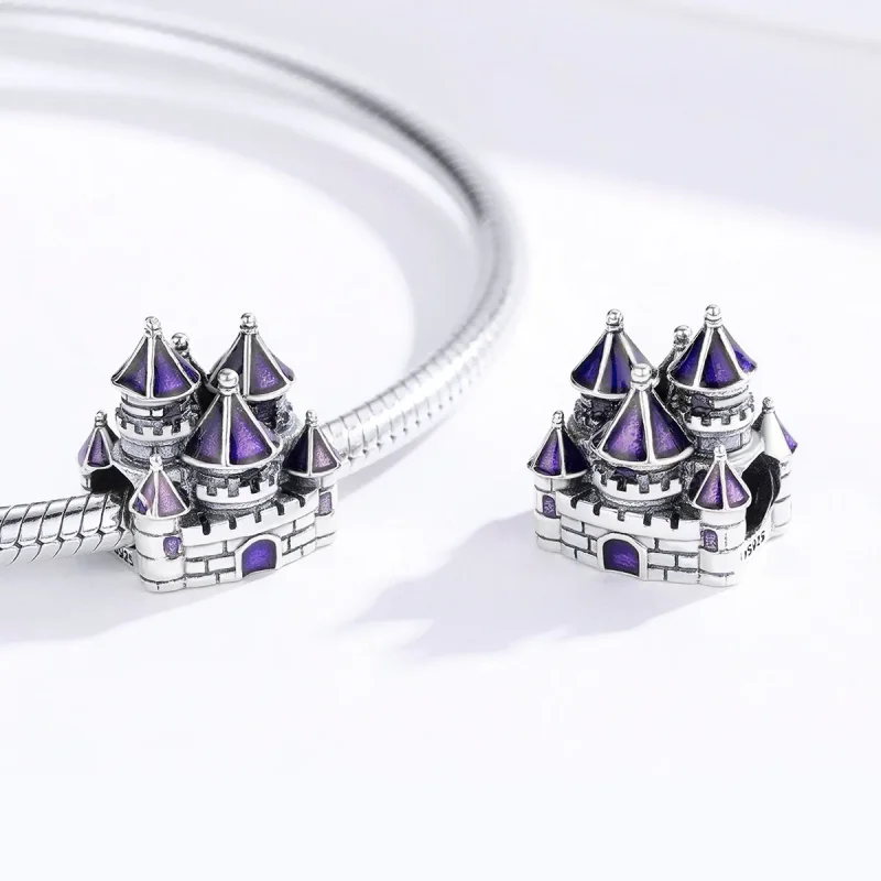 (image for) Pandora Style Fairy Tale Castle Charm - BSC122 - View 3