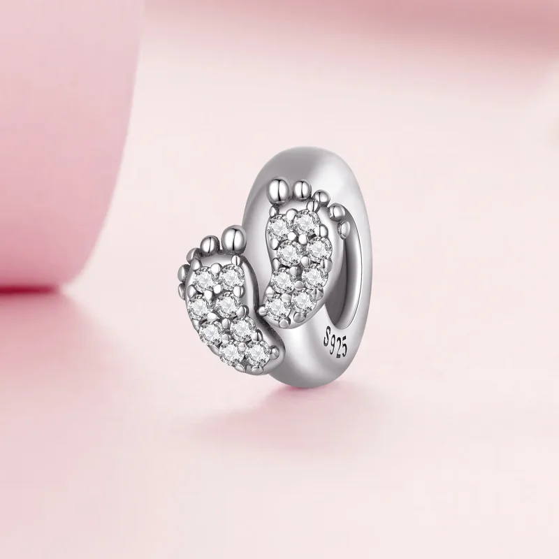 (image for) Pandora Style Feet Spacer Charm - BSC688 - View 2