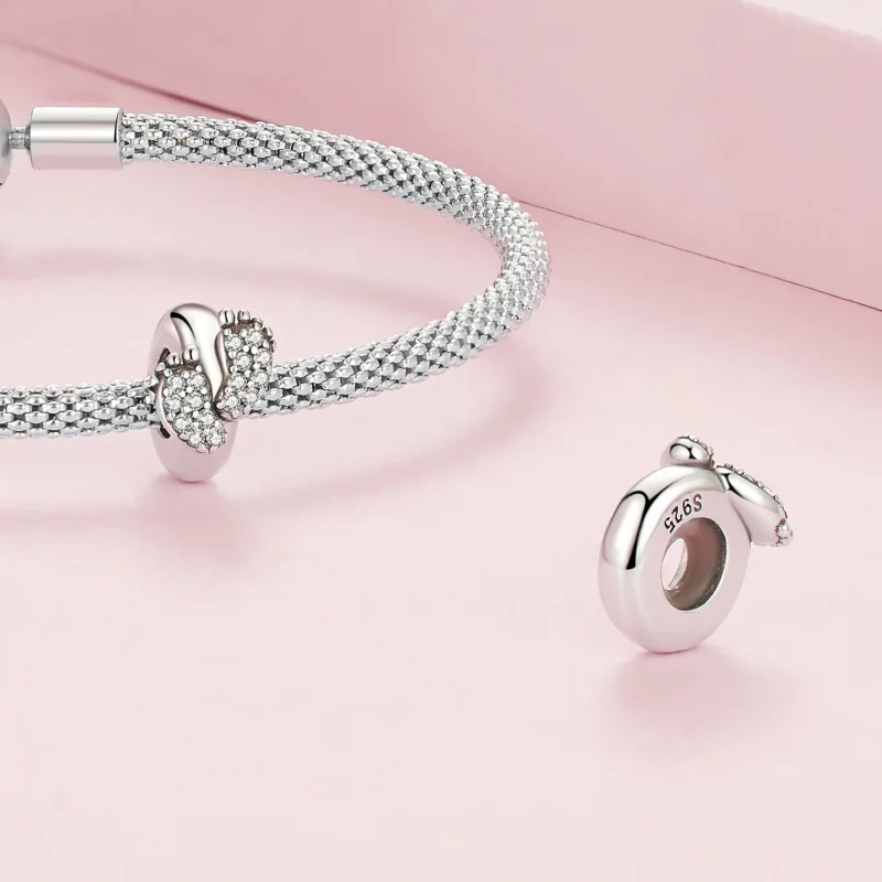(image for) Pandora Style Feet Spacer Charm - BSC688 - View 4