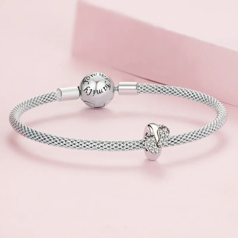 (image for) Pandora Style Feet Spacer Charm - BSC688 - View 5