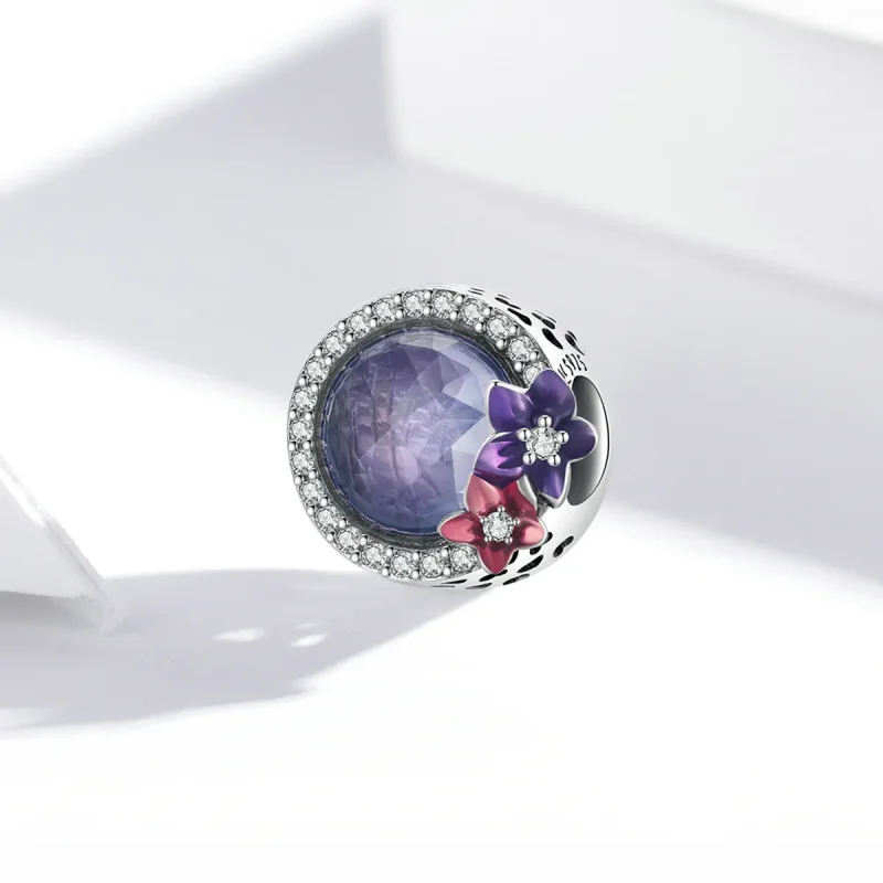(image for) Pandora Style Feminine Power - Brilliant Flowers Charm - SCC2141 - View 2